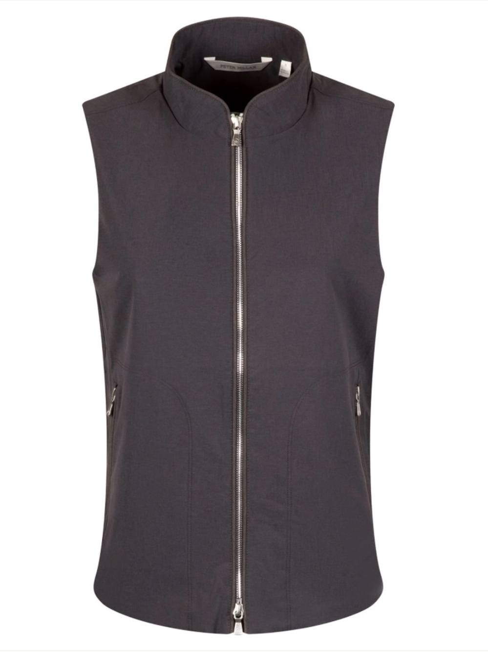NWT Peter Millar Womens Surge Full Zip Vest Graphite Small